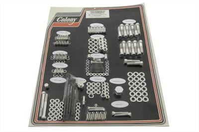 V-Twin 8304 CAD - Chrome Stock Style Hardware Kit for Cast Iron